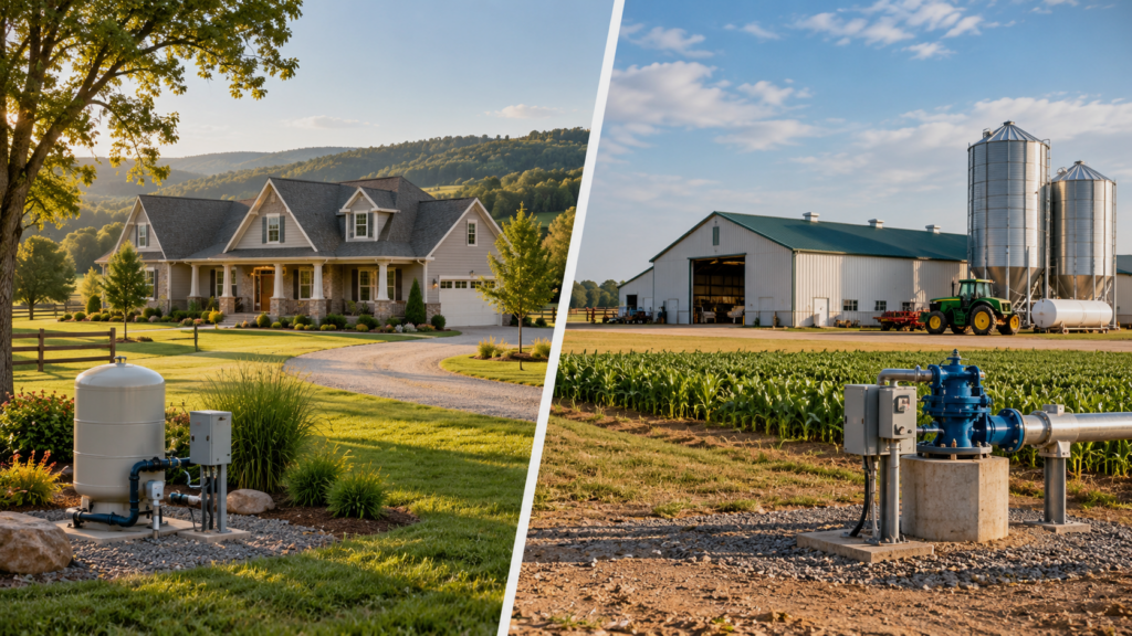 Comparing Residential vs. Commercial Well Drilling